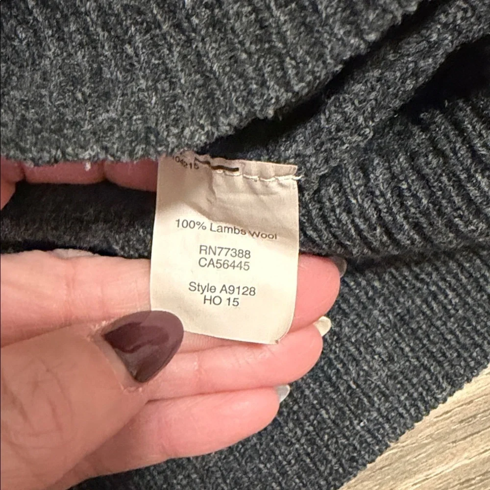 J. Crew 100% Lambswool Sweater Dark Gray Women’s Sz. S Crew Neck L/S Cozy